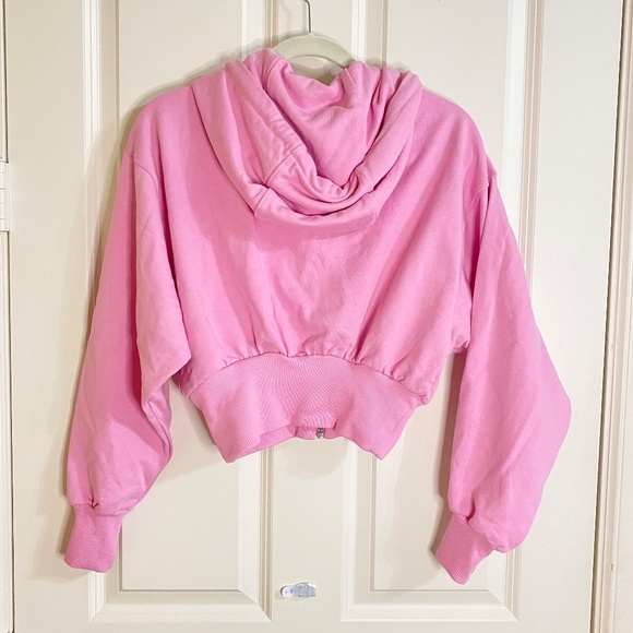 Zara X Barbie The Movie Pink Sweatshirt with Hood - Picture 5 of 6